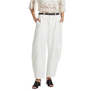 Frame The Bubble Stovepipe White Cargo Pants Size 31
